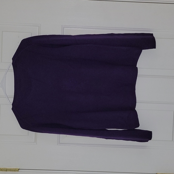 Charter Club Cashmere Sweater Size P/L Concord (Purple) NWT - Picture 2 of 5